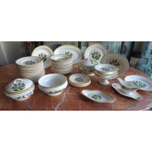 Earthenware Dinnerware Service Model Raymond Longwy 75 Pieces