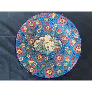 Longwy Earthenware Bird Hollow Dish