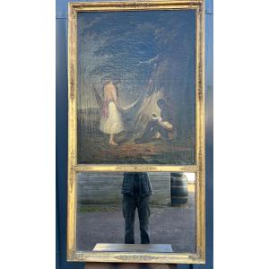 Trumeau With Figures And Children