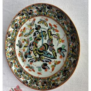 Porcelain Plate, China, With A Thousand Butterflies