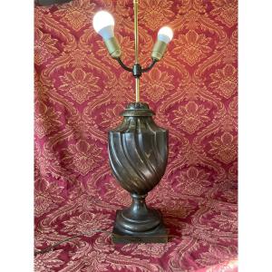 Lamp Base, Urn, In Bronze