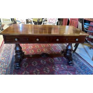 Flat Desk, Mahogany, English Work