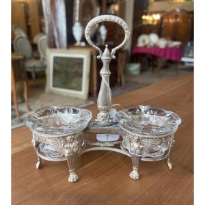 Empire Salt And Pepper Shaker, Solid Silver, 126 G