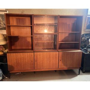 Teak Sideboard/bookcase, Simat, France, 1960s