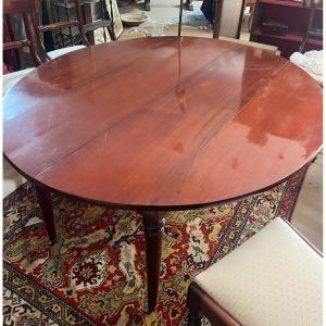 Mahogany Drop-leaf Table With Four Legs In The Directoire Style