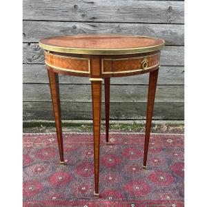 Inlaid Hot-water Bottle Table, Directoire Style, 19th Century