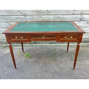 Louis XVI Style Flat Desk In Mahogany