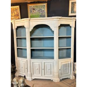 Woodwork With Shelves And Leaves