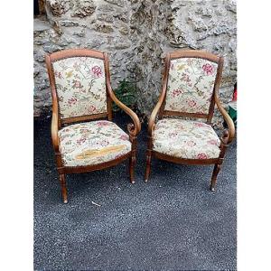 Pair Of Directoire Armchairs
