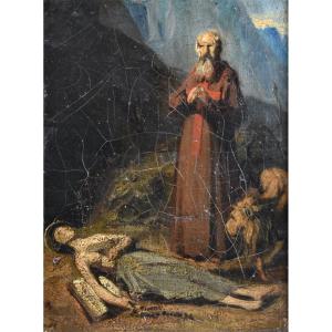 Pierre Charles Marquis (1798-1874) - Saint Zosimus And Saint Mary Of Egypt - 