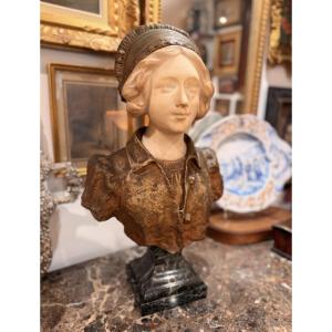 Bust Of A Young Woman By Affortunato Gory (1895-1925)