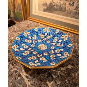 Octagonal Cloisonné Enamel Bowl – Longwy, Circa 1930