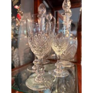 Massenet Crystal Service – Saint-louis Crystal Factory Since 1936, The Signature Engraved Under The