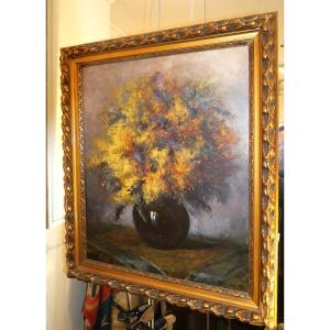 Still Life Bouquet Of Mimosas 