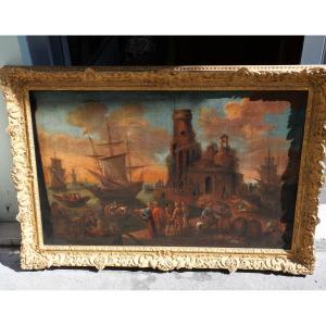 Merchants In A Port, 18th Century