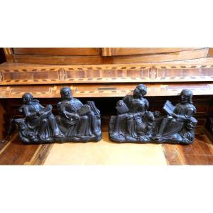16th Century Carved Wooden Evangelists