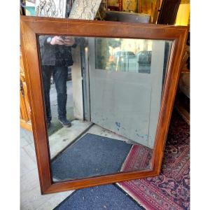 Large 19th Century Mahogany Mirror