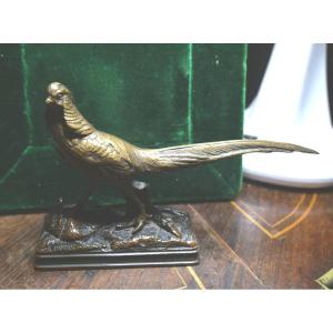 Bronze Pheasant By Dubucand, Late 19th Century 