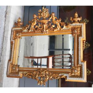 Exquisite 19th Century Gilded Wood Mirror