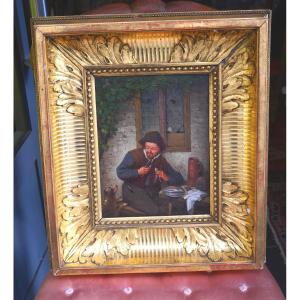 The Man And His Dog 19th Century