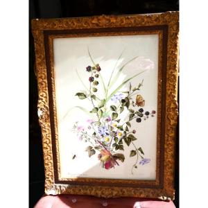 Painted Earthenware Plaque, 1887