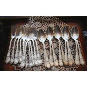 Ercuis Silver-plated Flatware Set