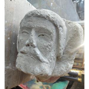 16th-century Sculpted Head Of A Man