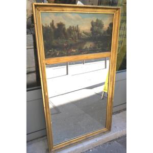 Trumeau Surmounted By A 19th Century Painting