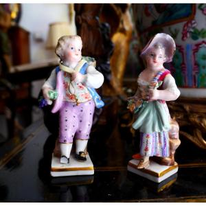 Pair Of 19th Century Meissen Figures