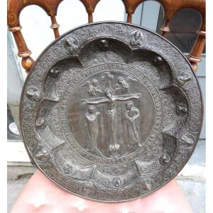 Russian Dish In Patinated Bronze 19th Century