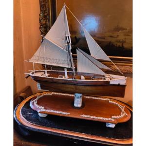 Model Of A XIXth Century Gunboat