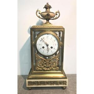 19th Century Louis XVI Style Cage Clock