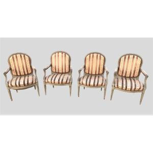 Four Transition Queen Armchairs