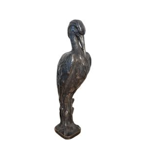 Heron Bronze Stamp Seal