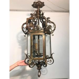 Large Bronze Lantern, Napoleon III Period