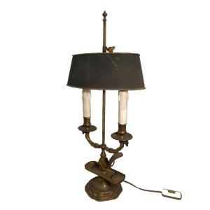 Empire Hot Water Bottle Lamp Fleurs De Lys Eagle Heads