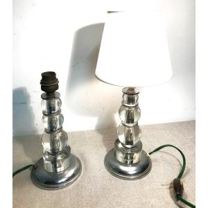 Pair Of Lamps In The Taste Of Adnet