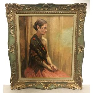 Painting Portrait Of A Young Woman 1936