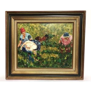 Painting The Harvest By Richard Catala