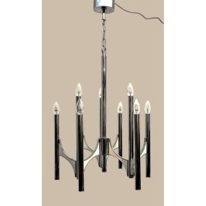 Nine-light Chandelier From 1970 By Gaetano Sciolari