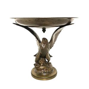 Bronze Eagle Cup Signed A. Cain