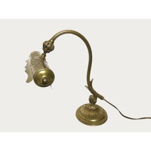 Bronze And Brass Desk Lamp