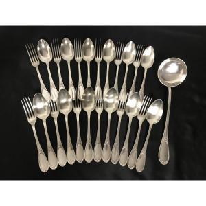 Ercuis Silver-plated Cutlery, Laurier Pattern
