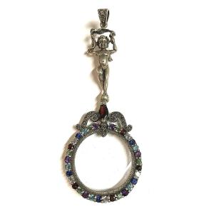 Sterling Silver And Stone Burr Pendant