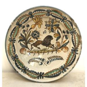 Ceramic Dish, Spain, Puente Del Arzobispo, 18th Century