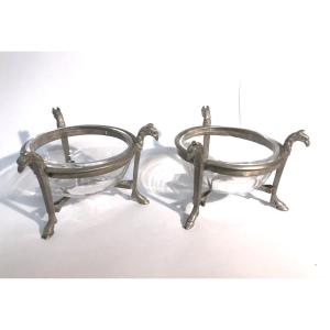 Pair Of Empire Silver Salad Servers