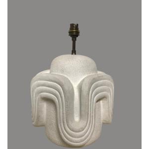 20th-century Carved Stone Lamp Base