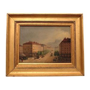 Table Parisian Street Scene Time Nineteenth Century