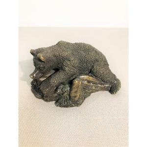 Bear Bronze Paperweight XIXth Century