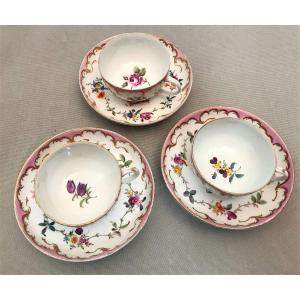 18th Century Meissen Porcelain Cups